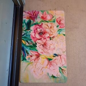 Floral Art Print Rug 18x30